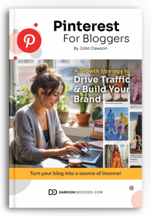 eBook front cover for the Pinterest for Bloggers Guide